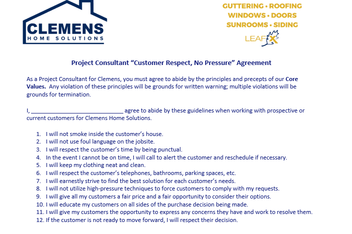 clemens-zero-pressure-consultant-pledge-indiana.