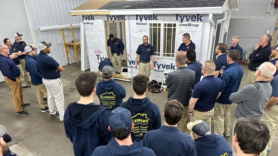 shawn-mike-door-company-training-wide-install-demonstration-clemens-muncie